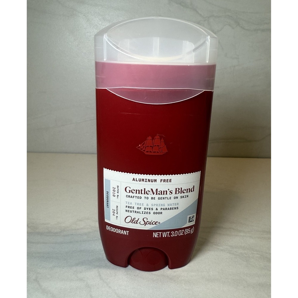 Old Spice Gentleman's Deodorant TeaTree & Spring Water, Aluminum-Free, 3 oz New